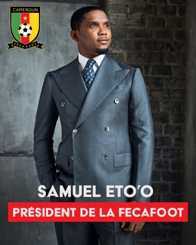 Samuel Eto&rsquo;o elected president of Cameroon Football Federation