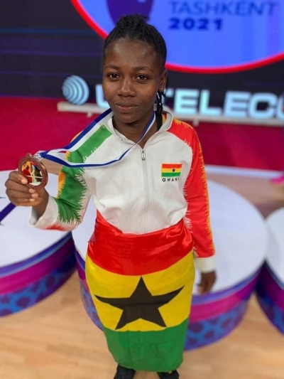 Winnifred Ntumi Wins Bronze At Commonwealth Weightlifting Championship