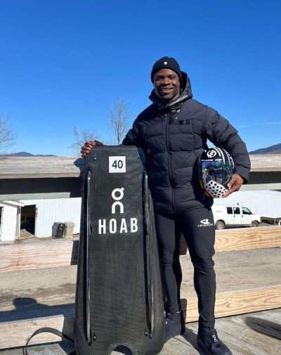 Ghana's Akwasi Frimpong Makes the Finals in IBSF's Historical North American Cup Skeleton Race