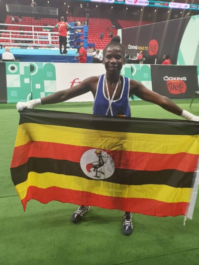 Uganda's first female boxer, Catherine Nanziri ready for Tokyo Olympic Games this summer