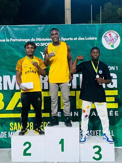 Armwrestling : Abeka Nunoo and Henry Otoo, impressively grab double gold in Togo
