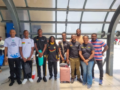 Ghana Swimming Junior Team Ghana in Cairo for Africa Aquatics Junior Swimming Championships