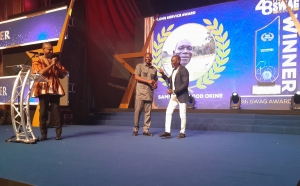 Sammy Heywood Okine dedicates SWAG Award to young sports journalists