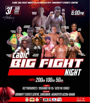 Cabic Fight Night Thriller: Osmanu &lsquo;Saabo&rsquo; Haruna defends WBO Africa Heavyweight title against Idris Afinni of Nigeria