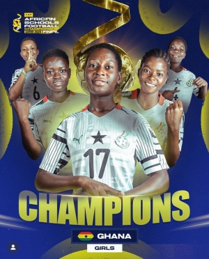 Ghana U-15 Girls beat Uganda to win 2025 African Schools Football Championship