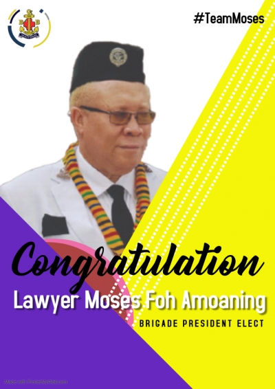 Moses Foh Amoaning elected president of Ghana Boys Brigade.