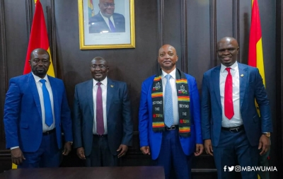 CAF President Patrice Motsepe visits Ghana