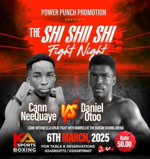 Cann Neequaye Fights Dan Otoo For National Super Bantamweight Title on 6th March