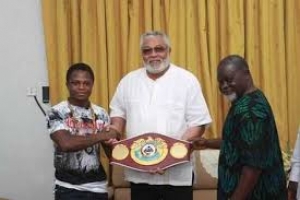 Former President Jerry John Rawlings - A Loyal Friend Of Ghana Boxing