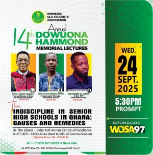 Winneba Old Students&rsquo; Association Hosts 14th Dowuona Hammond Memorial Lectures