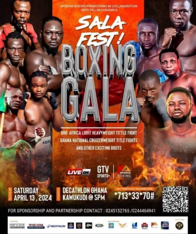 Wisdom Boxing Promotions presents Salafest Boxing Gala &lsquo;Return of the Beast&rsquo;At Decathlon, Kawukudi, Accra