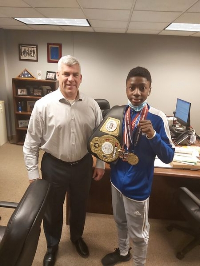 Joliet Mayor to honour Joseph Awinongya Jnr for winning gold at 2021 US Junior Olympics