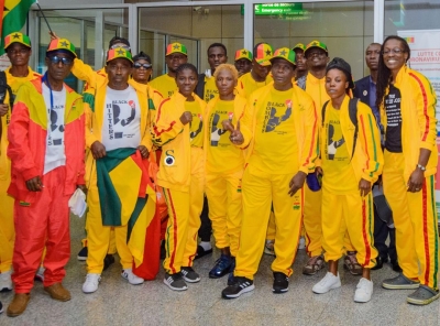 Six Ghanaian boxers in action at Bukom Arena