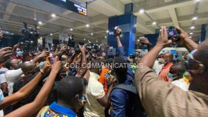 Tokyo 2020:Team Ghana with Samuel Takyi Gets Thunderous Welcome at KIA