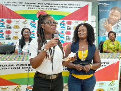 WISA Director Ms. Rosemary Mroba Gaisie Congratulates Female Sports Achievers