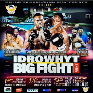 Cabic Promotions Big Fight Night At Idrowhyt Events Center On October 9 - Boxers weigh in