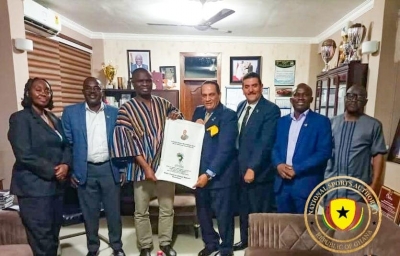 Association of African Sports Federations (UCSA)  President and Secretary General Visit Ghana