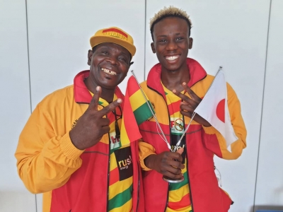 Coach Asare Congratulated By AIBA Executive Dr. Joseph O. Ayeni
