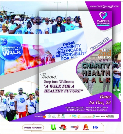 Cartel Foundation Charity Health Walk on December 1, 2023