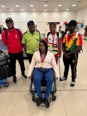 Ghana&rsquo;s para athletes return home after dazzling performance at Marrakech Grand Prix, bagging 3 medals