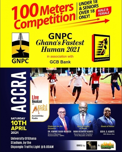 Ghana&rsquo; Fastest Human Competition comes to Accra on Sat. April 10
