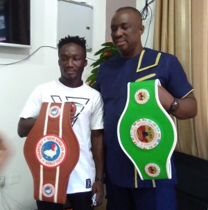 Manyo Plange visits Ghana Boxing Authority