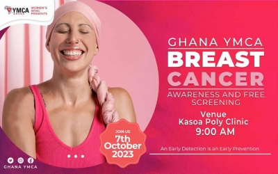 YMCA Women&rsquo;s Wing And WOSPOG organizes Breast Cancer Awareness And Free Screening at Kasoa Poly Clinic
