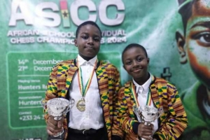 Acheampong Siblings Triumph at 2024 African Individual Schools Chess Championship