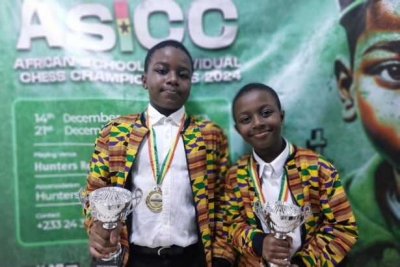 Acheampong Siblings Triumph at 2024 African Individual Schools Chess Championship