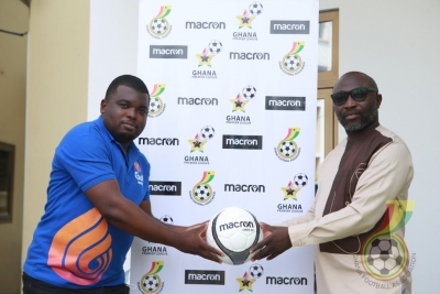 Premier League clubs receive Macron training footballs.