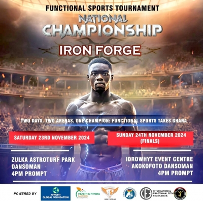 Functional Sports League Ghana To Host Two Days National Championship Contests Dubbed &lsquo;Iron Forge&rsquo;