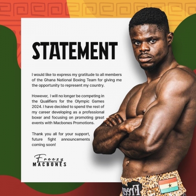 Seth &lsquo;Freezy Macbones&rsquo; Gyamfi Quits Black Bombers
