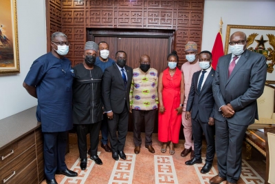 President Akufo-Addo Hosts GOC Boss Ben Nunoo Mensah And Newly Constituted Board