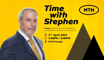 MTN Ghana CEO unveils sports and leisure side at &lsquo;Time with Stephen&rsquo;