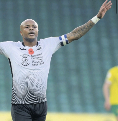 Andre Ayew goal against Sheffield Wednesday wins Westacres Goal of the Month for November