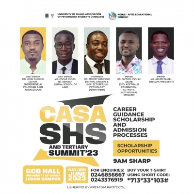 CASA SHS &rsquo;23 Summit scheduled for University of Ghana on June 3rd
