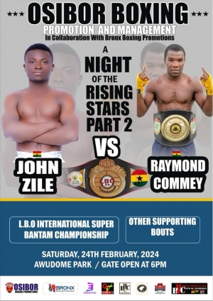 Osibor Boxing Promotions to stage LBO Championship at Awudome Park