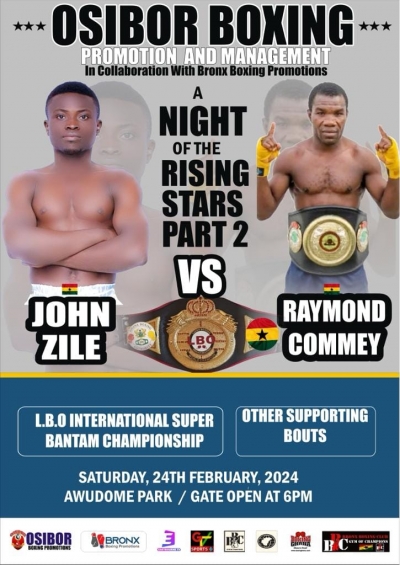 Osibor Boxing Promotions to stage LBO Championship at Awudome Park