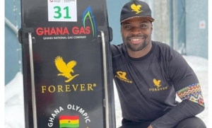 Record-breaking Akwasi Frimpong is Africa&rsquo;s man at 2022 Winter Olympics