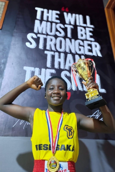 Najat Lokko wins best boxer at 2023 Besesaka Tournament