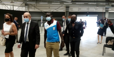 Mr. Jean-Yves Le Drian, Minister for Europe and Foreign Affairs, France Visits Decathlon Kawukudi