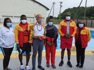 Ghana Swimming Association Shows Appreciation To Azuma Junior High School In Inawashiro