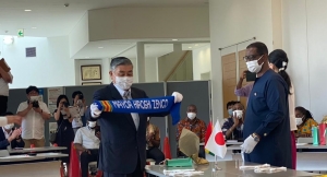 Tokyo 2020 : Mayor of Inawashiro, Ghana Embassy in Japan and Team Ghana exchange pleasantries at colorful ceremony ahead of Olympic Games