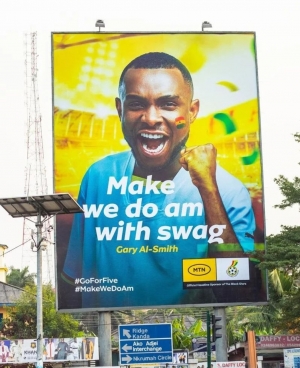 MTN partners journalist Gary Al-Smith with billboards to rally support for Black Stars