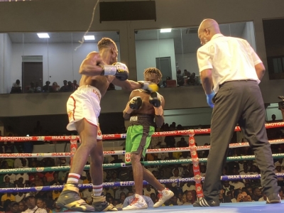 WBO Africa Champ John Laryea still undefeated, beats Gabriel Laryea by TKO in R12