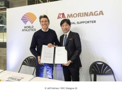 World Athletics and Morinaga announce new sponsorship agreement