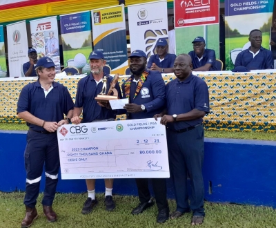 Sunday Olapade of Nigeria wins 2023 Gold Fields PGA Championship trophy and 80,000ghc in style