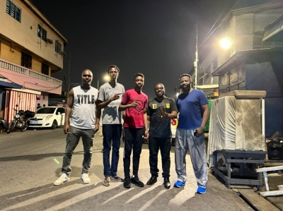 Team Awinongya visits Bronx Boxing Gym at James Town, Accra