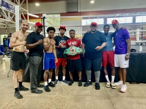 Isaac Dogboe Receives His Nabf Featherweight Title After He Decisioned Adam Lopez