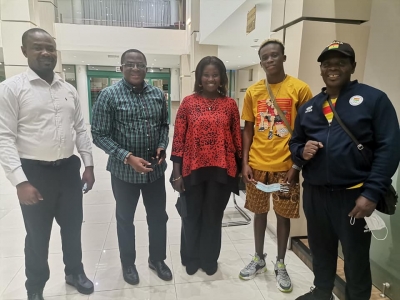 Programmes Manager Of OlympAfrica Visits Ghana